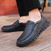 Luxury Leisure Walk Dress Shoe Genuine Leather Men Casual Shoes High Quality  Man Loafers Breathable Formal Men Slip on Flats