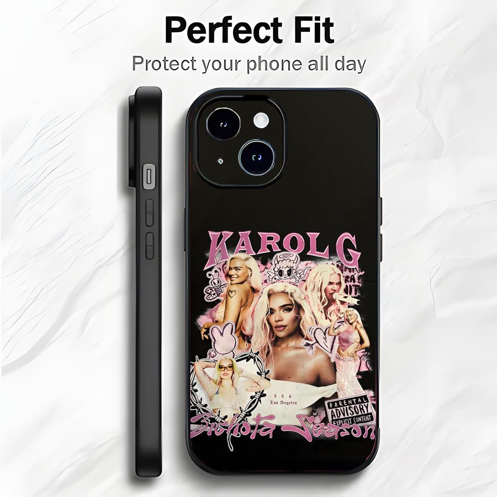 Latin Pop Singer K-Karol G Phone Case Phone Case Soft Packaging Lightweight For iPhone17 16 15 14 13ProMax
