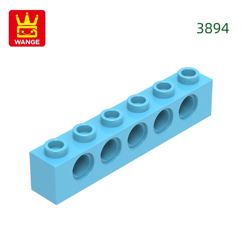Non-Toxic 49Pcs/Lot 3894 1X6 5Holes Thick Block Moc Color Accessories Compatible With Brick Diy Children'S Toy Assembly Parts