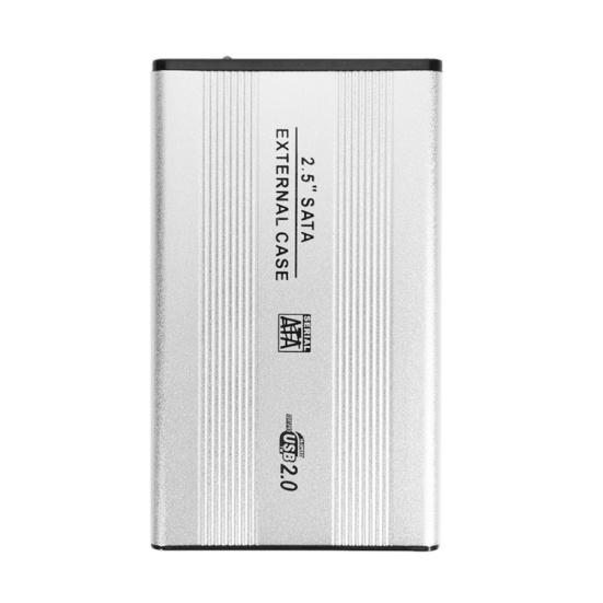 Boîtier externe USB 2.0 2,5 pouces SATA SSD HDD Boîte de protection pour disque dur mobile