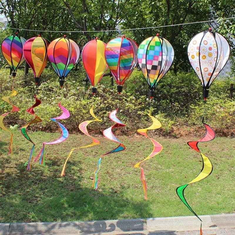 Heißluftballon Windspiel Drehende Windmühle Hof Garten Dekoration Zubehör