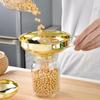 Gold Stainless Steel Wide Mouth Funnel for Jam, Beans, and Pickles