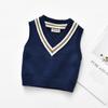 Children's V-neck Boys' Knitted Vest Top Pullover Bottoming Shirt