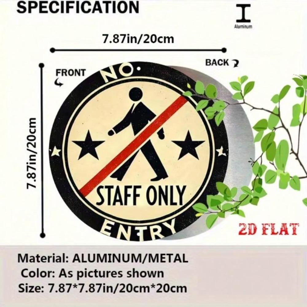 Metal Art Sign Industrial Decor Garage Home Cafe Rustic Warning Sign Wall Decoration