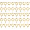 18K Gold Plated Spring Clasps Brass Round Clasps Open Ring Jewelry Spring Clasp Connector for Brecelet Neckalce Jewelry DIY