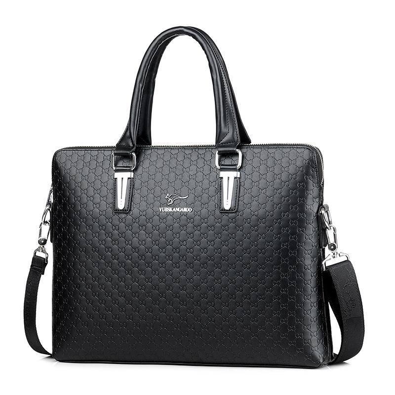 Men's Handbag Horizontal Business Briefcase Shoulder Messenger Bag