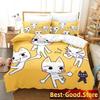 3D Print Toro Inoue Anime Doko Demo Issyo Bedding Set Boys Girls Twin Queen King Size Duvet Cover Pillowcase Bed Boys Adult