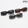 2/3PCS New Square Frame Fashion Items Uv Protection Women's Sunglasses Versatile Outdoor Sun Protection Sunglasses 9656-1
