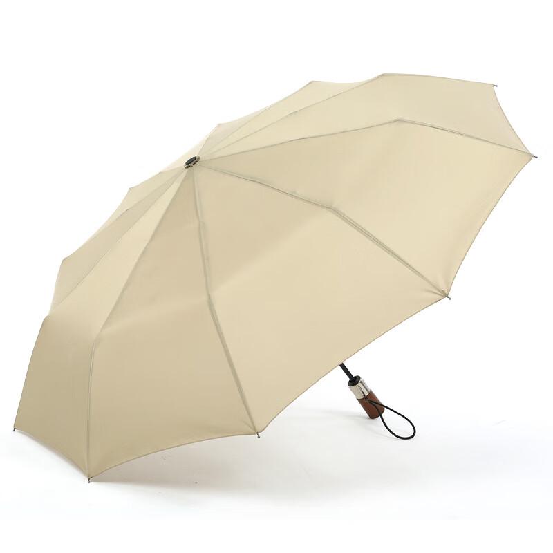 Nanjiao Automatic Vintage Wooden Handle Folding Umbrella