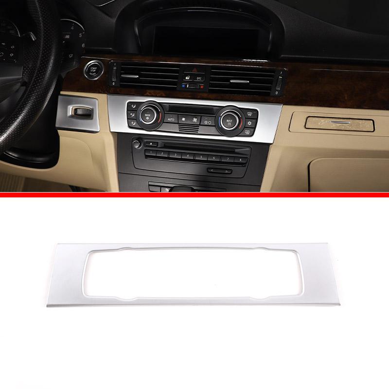 ABS Silver For BMW 3 Series E90 2005-2012 Car Interior Decoration Cover Stickers Dashboard Console Gear Shift Door Handle Trim