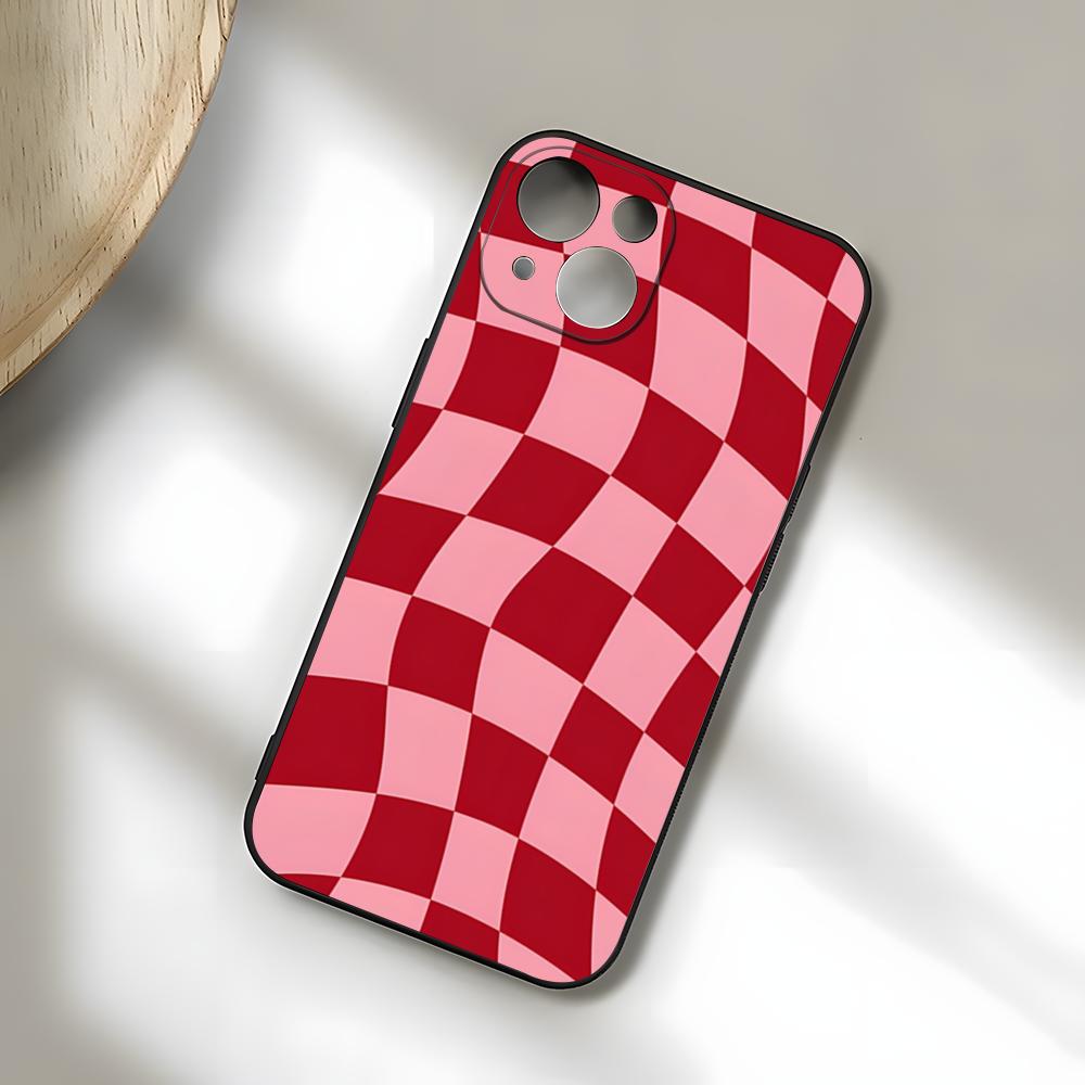 C-Checkerboard Phone Case For IPhone 17 Pro Max 15 Pro 16 14 Plus 12 13 Mini 11 Pro Shockproof Soft Cover