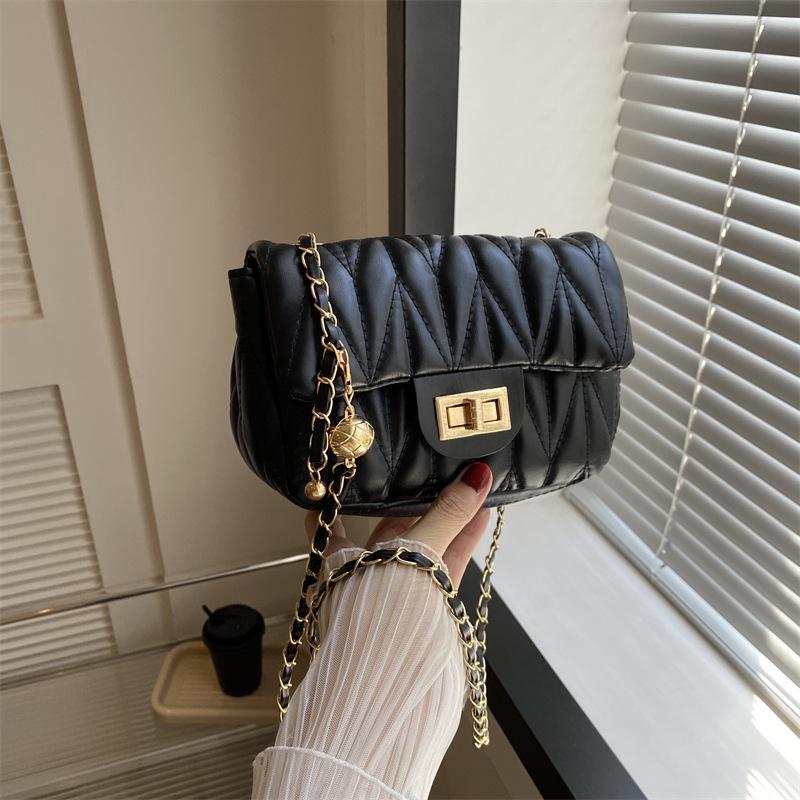Francouzská Niche Móda Ležérní Výšivka Řetízek Jedno Rameno Crossbody Kabelka Populární Jarní Nová Podpažní Kabelka