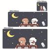 Large Kawaii Deskmat Game Mousepad BuBu DuDu Kawaii Mouse Pad With Lockedge Desktop Mat Size For Game Keyboard Pad For Gamer