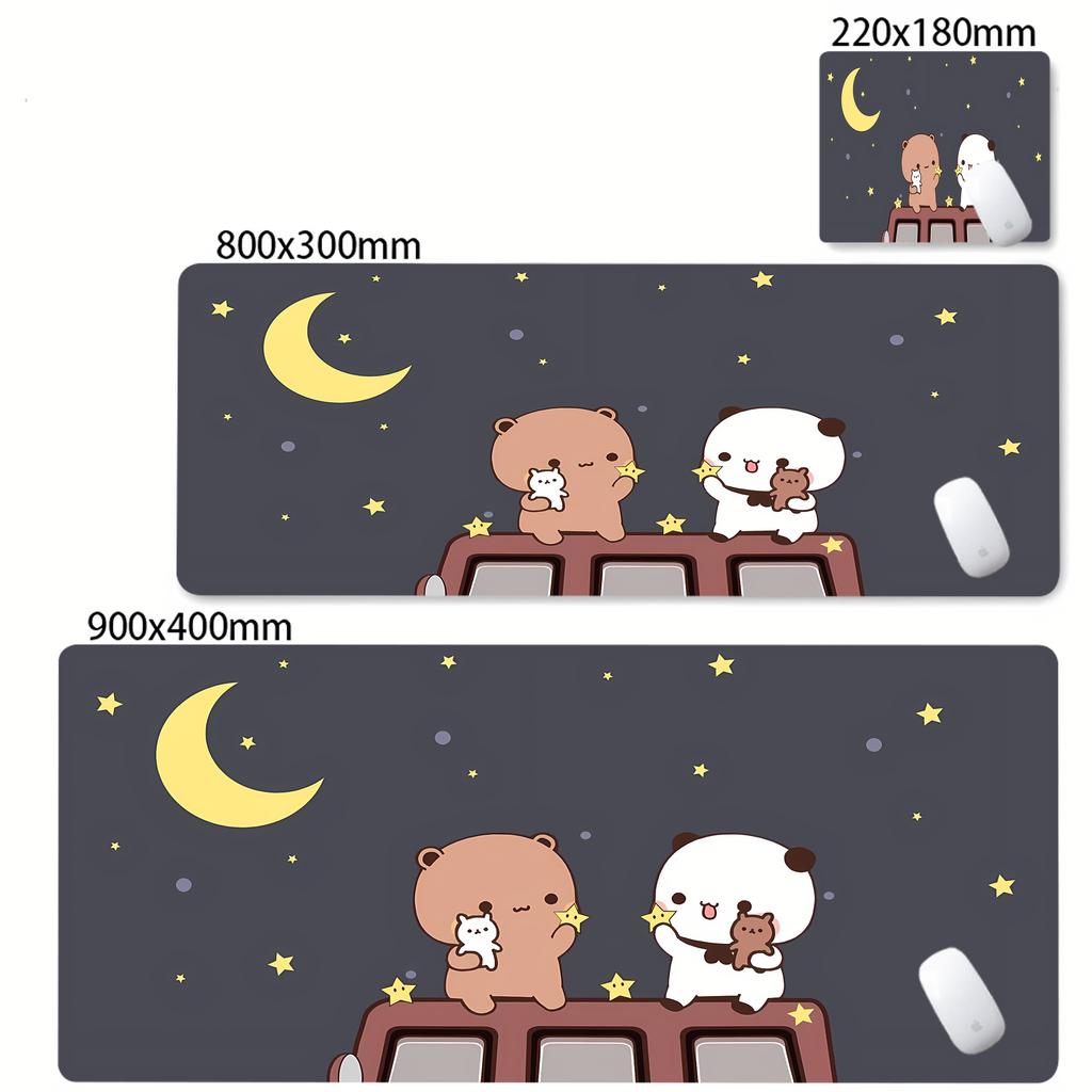 Large Kawaii Deskmat Game Mousepad BuBu DuDu Kawaii Mouse Pad With Lockedge Desktop Mat Size For Game Keyboard Pad For Gamer
