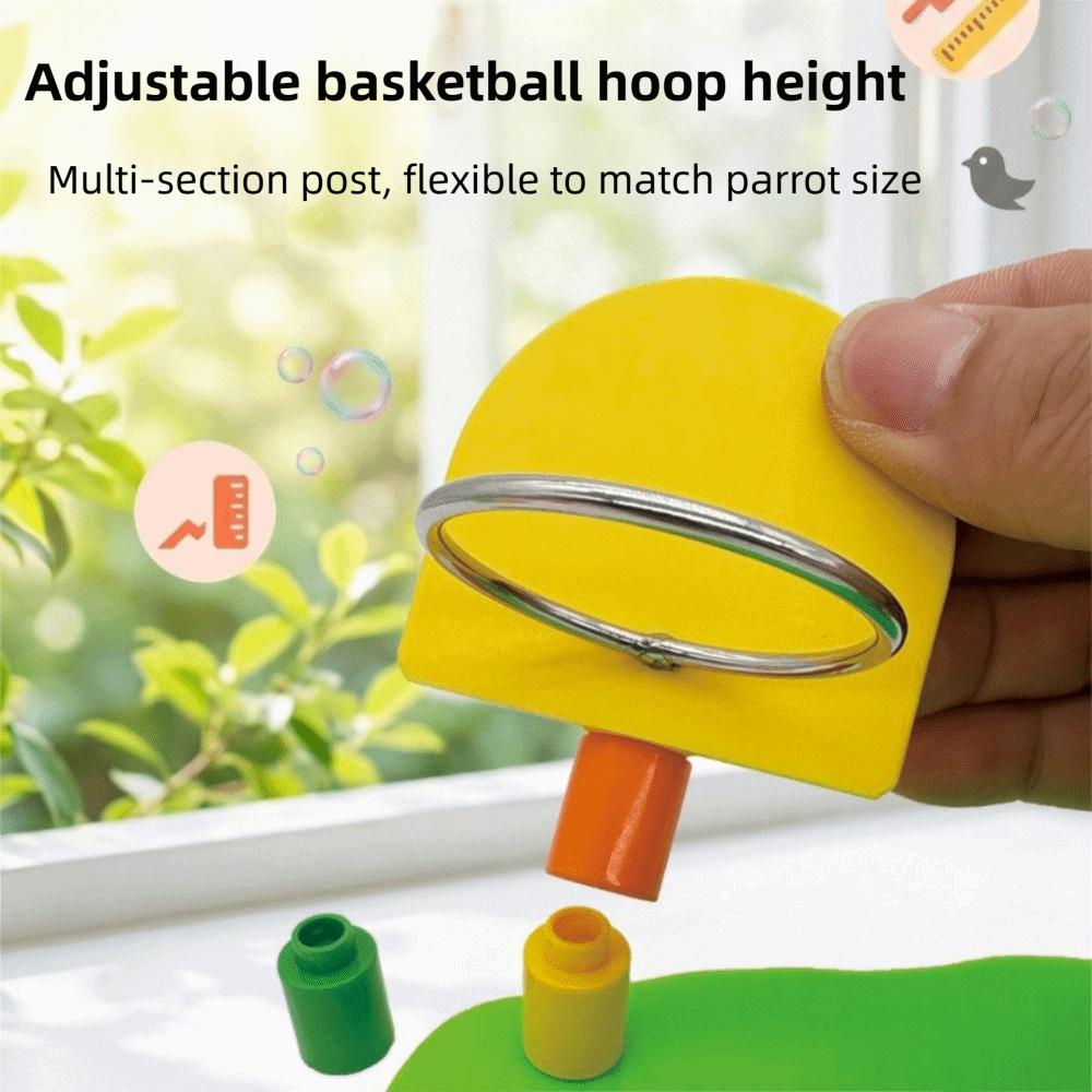 Adjustable Hoop Parrot Toy Set Interactive Ring Toss Game Bird Puzzle Toy  Bird Enrichment