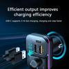 Handsfree Car Blue Tooth 5.0 FM Transmitter Dual USB QC3.1 Car Charger RGB Light Handsfree Mp3 Music Player Support TF Card
