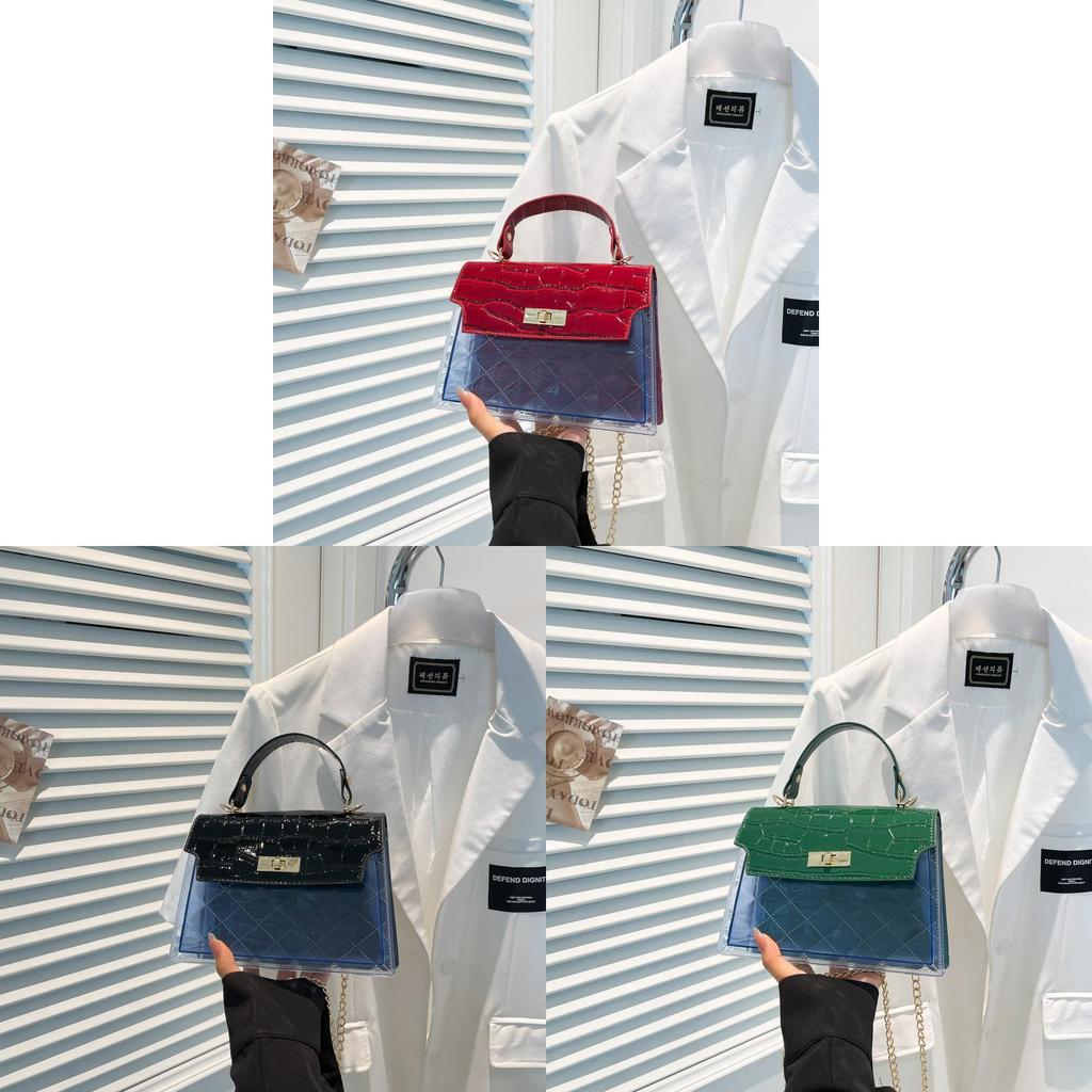 Retro Fashion Ladies Small Shoulder Bag With Lock Closure For Street Style Outfits