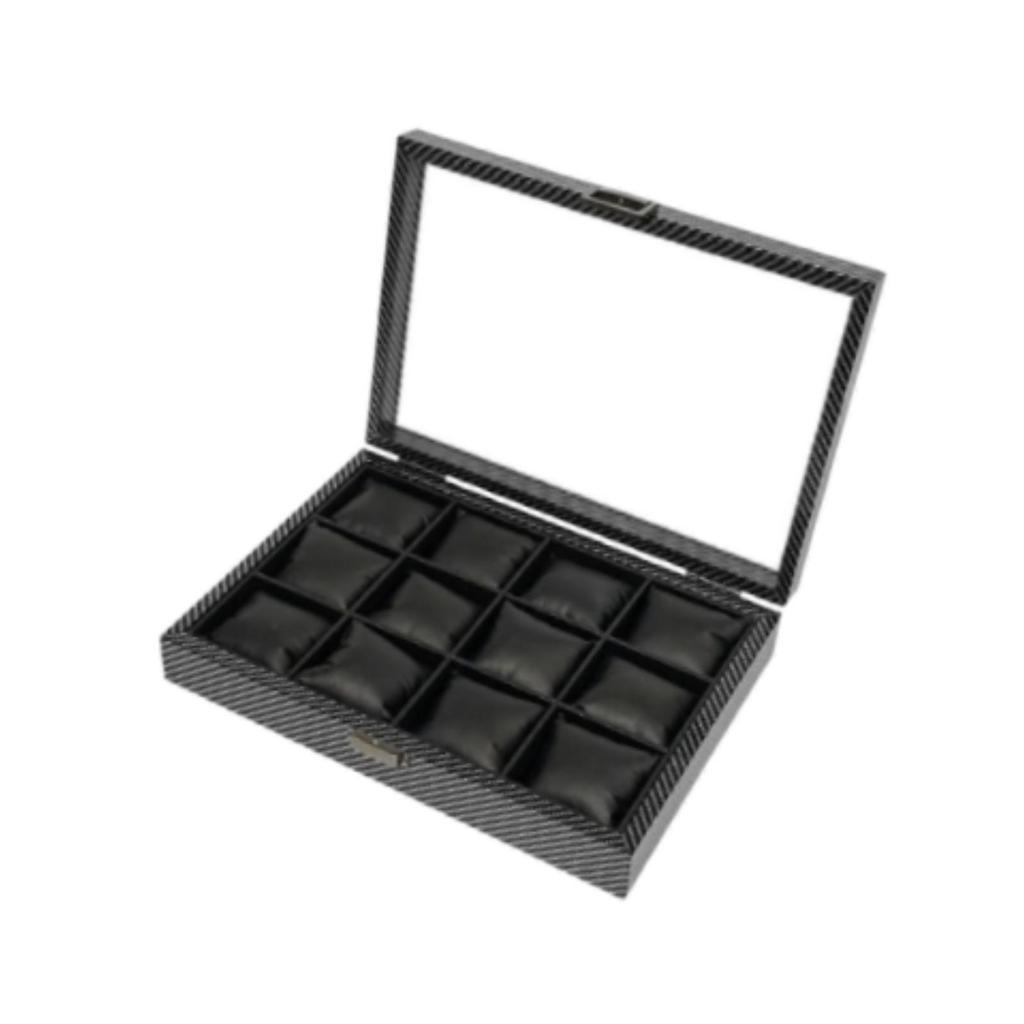 12 Slots Watches Carry Case Lightweight for Father's Day Birthday Gift