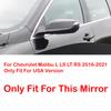 Version For Chevrolet Malibu L LS LT 2016- Car Sticker Rearview Side Mirror Cover Wing Cap Exterior Door Case Trim ABS