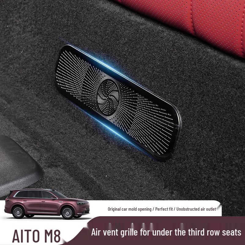 Stainless Steel Air Vent Cover Accessories for AITO M7/M8 Third Row Seats