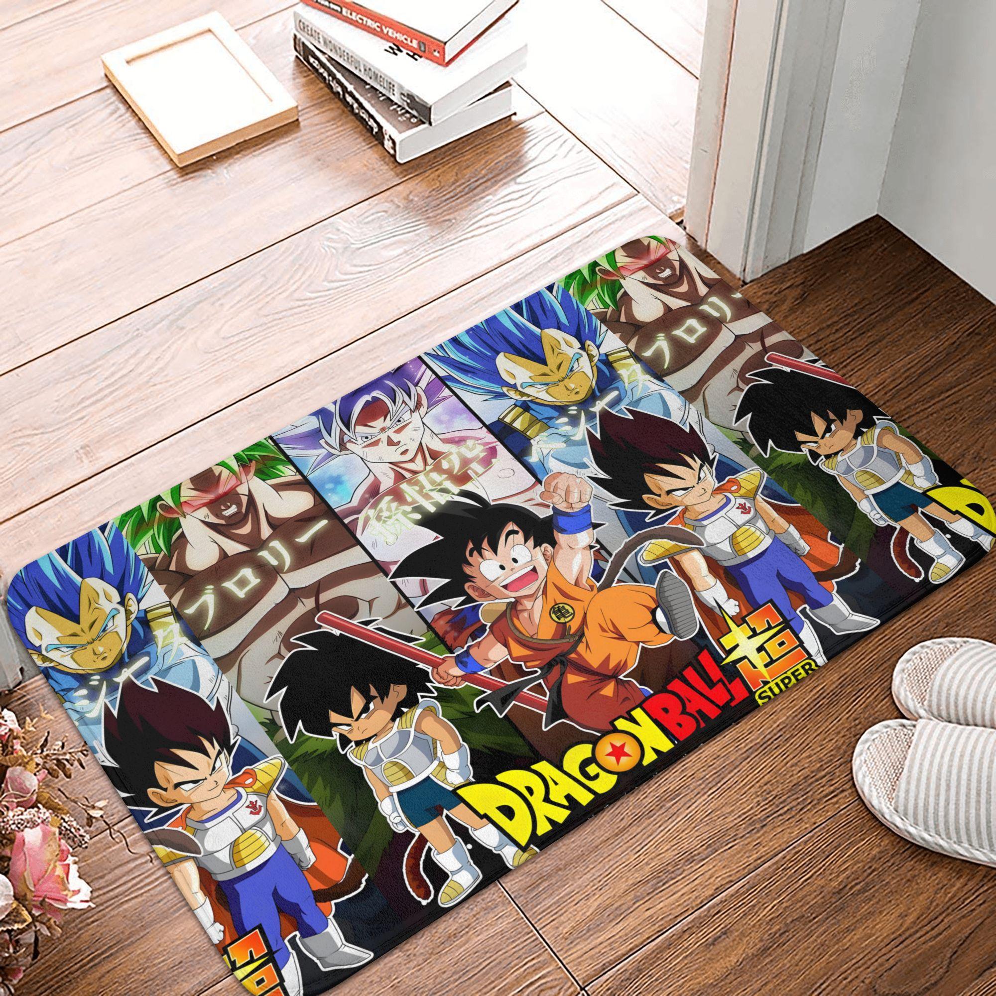 

Anime Goku Dragon Ball Z Doormat Non-Slip Bathroom Kitchen Mat Garden Garage Door Floor Entrance Carpet Rug 60cm x 90cm