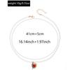 Baroque Pearl String Chain Retro French Light Luxury High-end Pendant Imitation Ruby Love Necklace