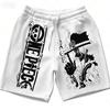 ONE PIECE Animation Luffy Sauron Peripheral Printed Shorts American Summer Men's Daily Loose Sports Breathable Shorts