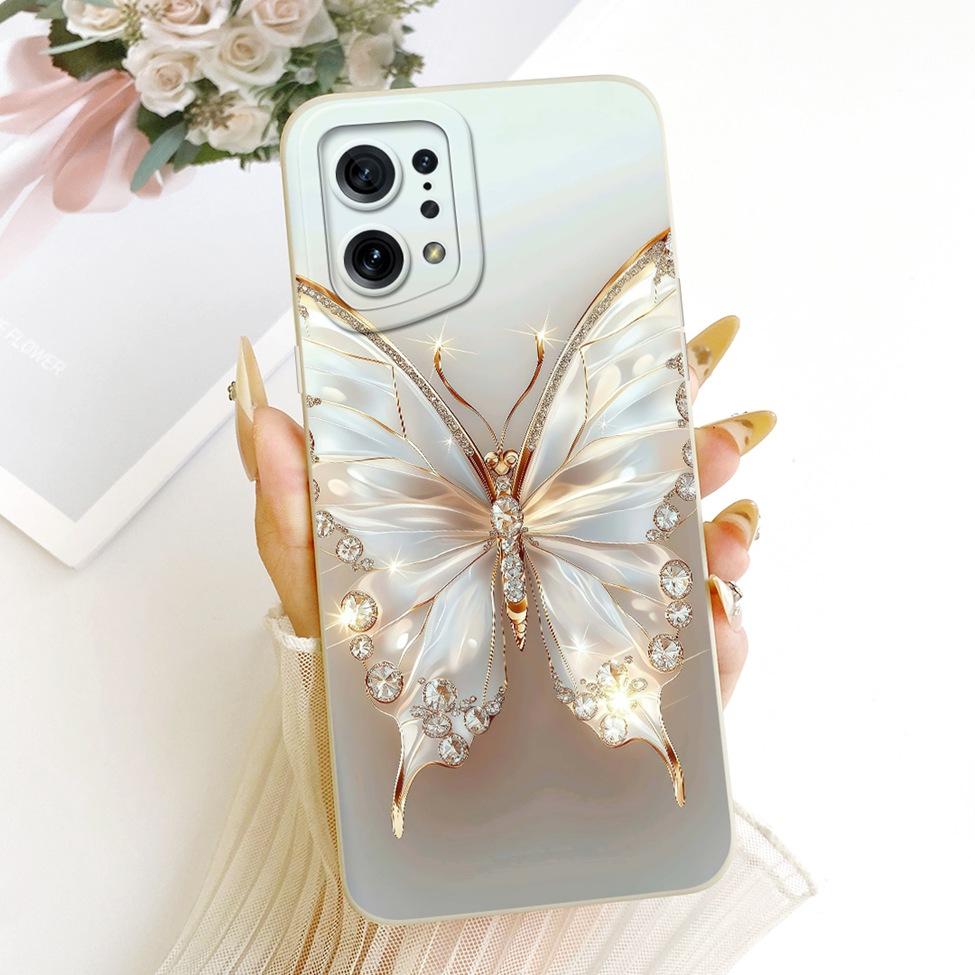 For Oppo Find X5 Case Luxury Fashion Cool Kawaii Cute Painted Silicone Casing For Oppo PFFM10 CPH2307
