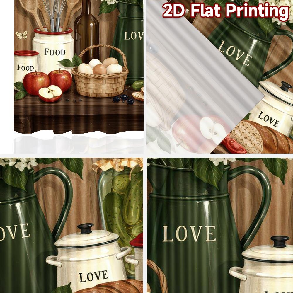 2D flat Photography Backdrop Party Backdrop Cozy Kitchen Still Life 100% Polyester Festive Holiday Perfect for Holiday