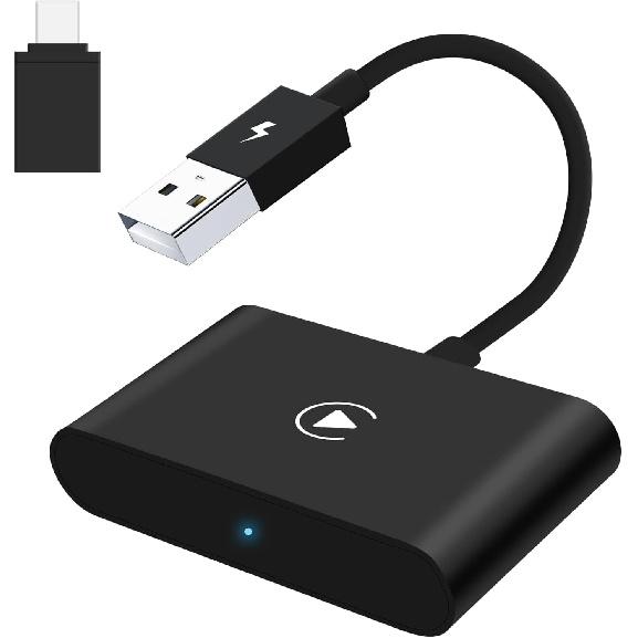 Wireless Carplay Adapter for Apple, Wireless Carplay Dongle for Wireless Control 5GHz Automatic Connection, Car Play Dongle Plug & Play for OEM Car