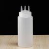 3 Hole Ketchup Bottle Salad Dressing Bottle Gadget Squeezable Refillable for Syrup Sauces Condiments Ketchup