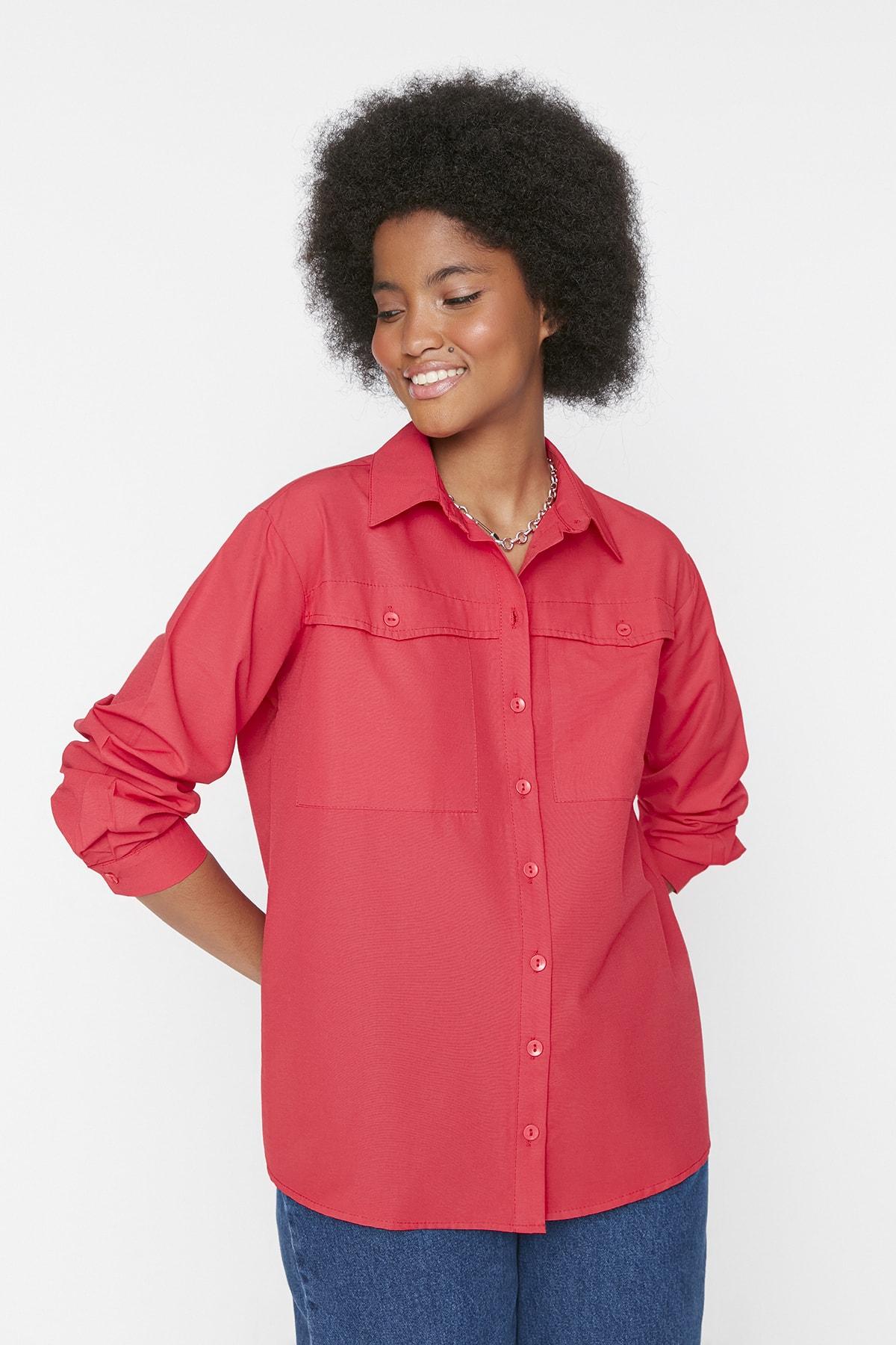 

Рубашка - Красная - Классический крой