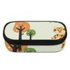 Pencil Case Neat Design 300D Polyester Full Zipper Closure with Main Compartment Mesh Pocket and Pen Slots for Classroom Use