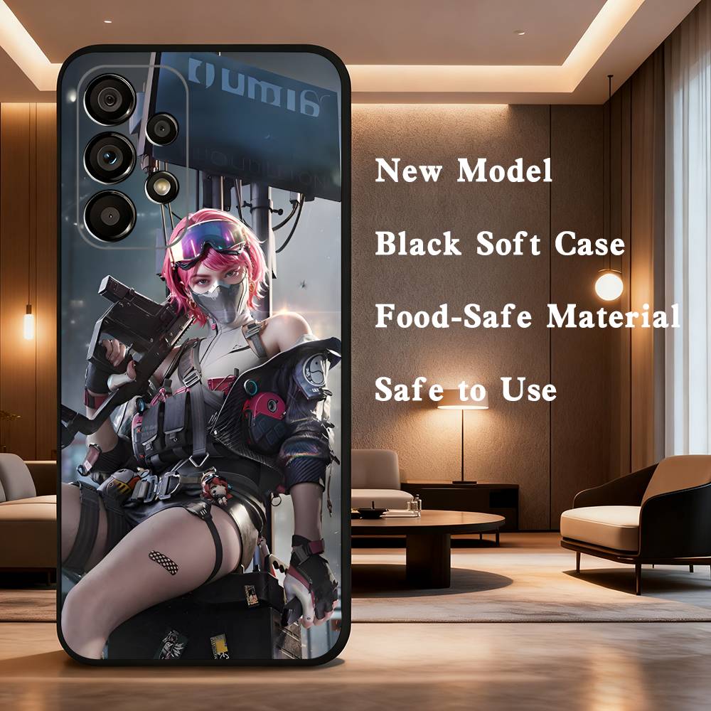 Game Delta Force For Samsung Galaxy A73,J7,22,Note,72,41,31,8,9,52,71,53,32,Soft Black Silicone Cover Case