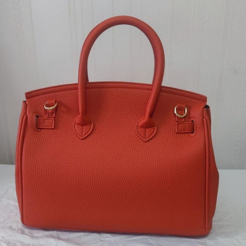 Textured Lychee Pattern Platinum Bag Women's Summer New Handheld Women's Bag Large Capacity Shoulder Messenger Bag