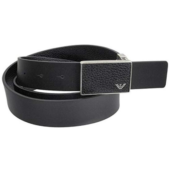 Emporio Armani Belt Set with Reversible Rotating (2-Piece Set) Buckles, Y4S225-YMB4E [Used]