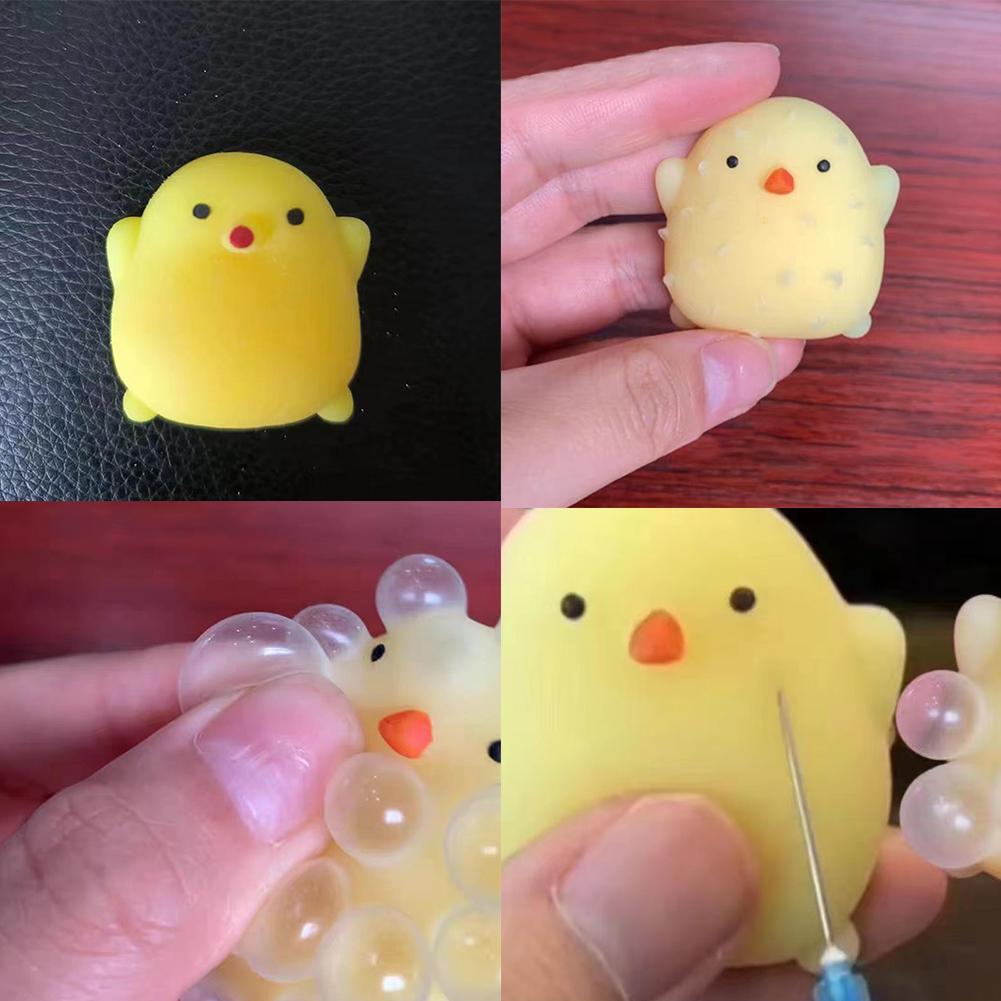 Chick Squeeze Toy Slow Rebound Soft TPR Stress Anxiety Animal Relief Chicken Portable Adults Ye Z6Z1