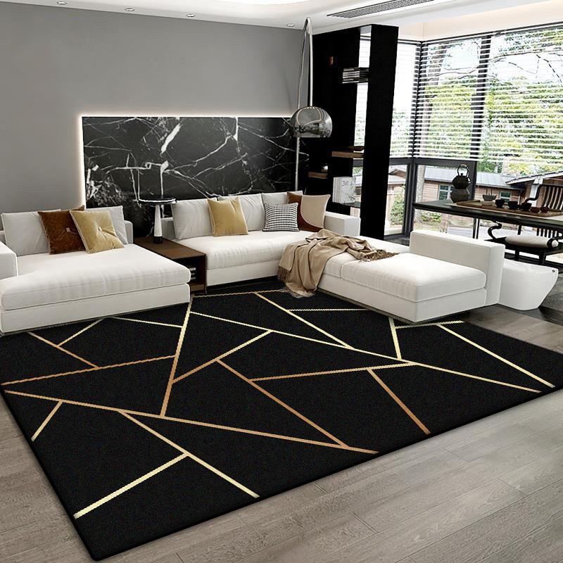 

Скандинавский геометрический мраморный ковер для гостиной 140x200 см Большой домашний суперабсорбирующий коврик для пола для спальни, прихожей, входа, нескользящий 1.9x2.9ft(60x90cm)