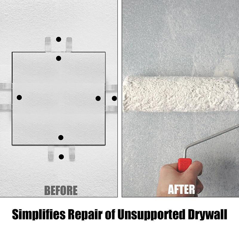 10/20Pcs Heavy-Duty Drywall Repair Clip With Screws Easy Wall Patch Repair Fastener Suitable For 1/2-Inch 5/8-Inch Thick Drywall