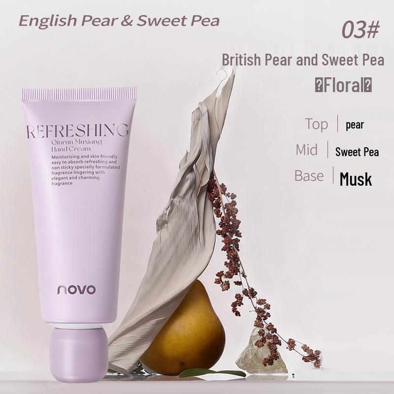 NOVO Fragrant Hydrating Hand Cream: Moisturizing, Anti-Cracking, Non-Greasy, Portable for Autumn/Winter.