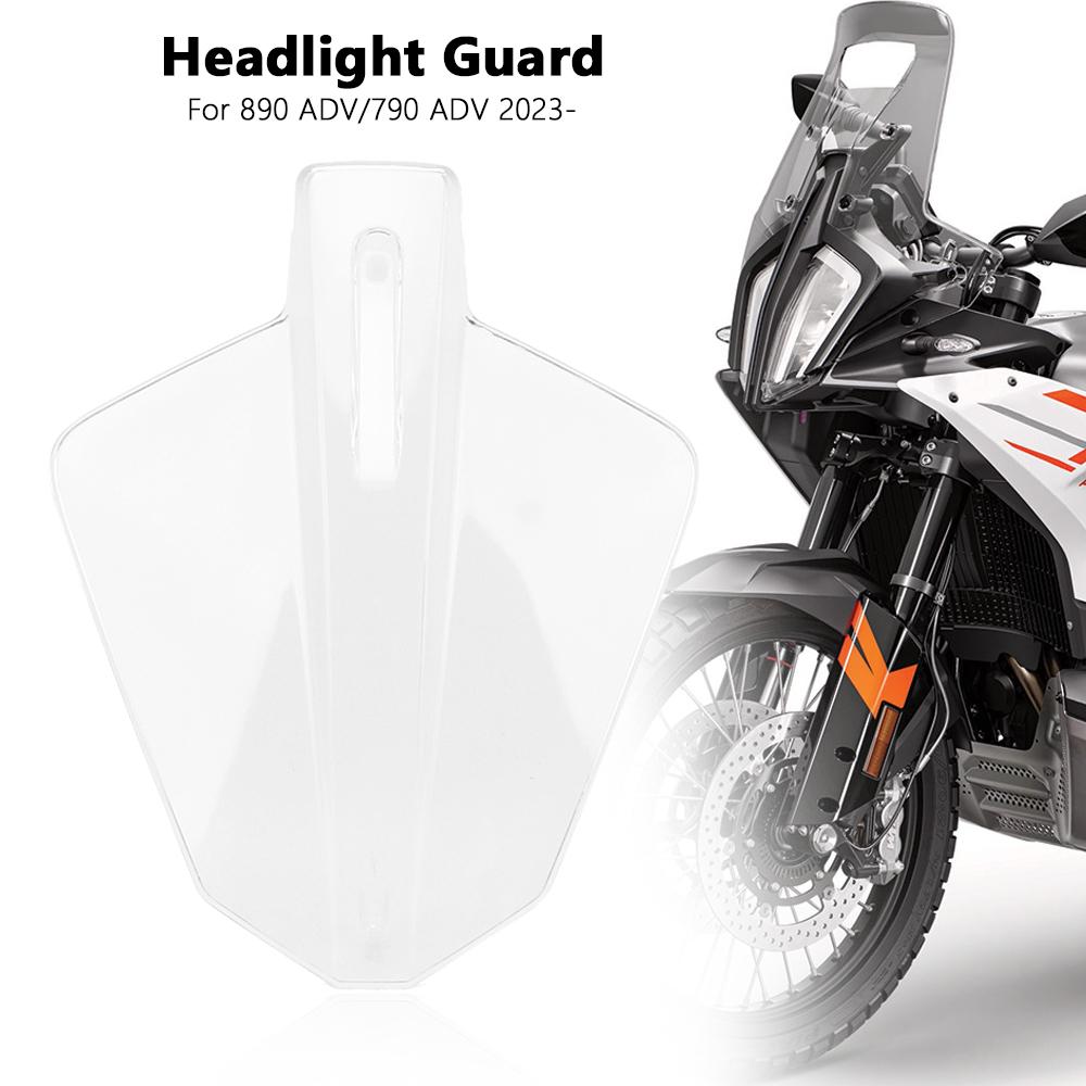 Motorcycle Accessories Headlight Guard Cover Front Light Transparent Protective Cover For 790 ADV 890 Adventure 2025 2025
