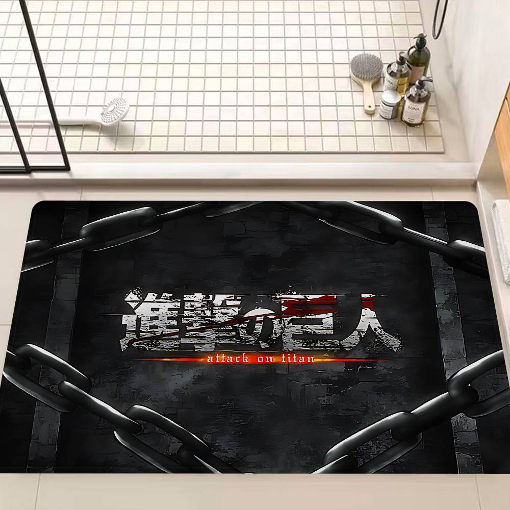 A-Attack On Titan Entrance Door Mat Nordic Style Home Doormat Bathroom-Toilet Mats Bedroom Hotel Decor Mat