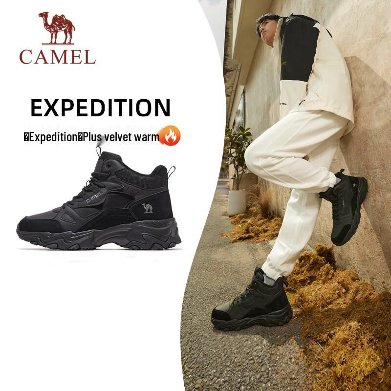 CAMEL Fleece-Lined High-Top Casual Sport Shoes 39