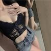 Push Up Sexy Lace Corset Top Slim Fit Hollow Suspender Vest Tank Vest Top  Spring&Summer