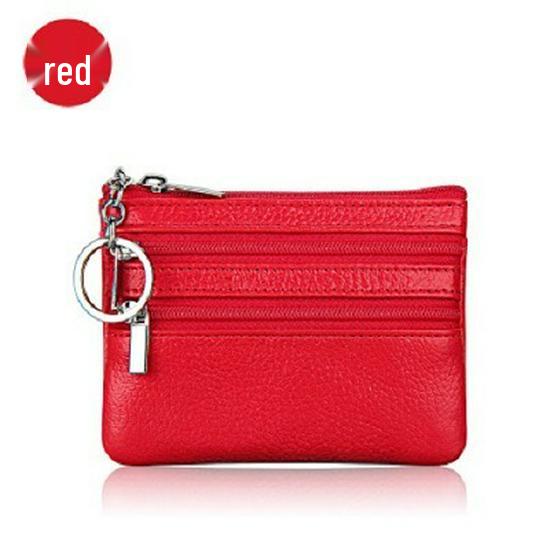 

Korean Style Zipper Coin Purse – Unisex Compact Wallet красный