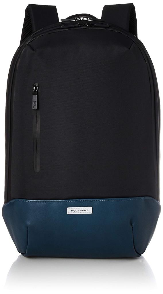 Moleskine Metro Backpack 15-inch Laptop Business Backpack for Men and Women, Black X Sapphire Blue