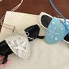 Anti-lost Pu Leather Magnetic Glasses Clip Neck Hanging Sunglasses Pendant Long Necklace  Outdoor