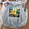 World Famous Painting Sanskrit Van Gogh Printed Women's Hoodie Fashion Fit Hoodie Hip Hop Hoodie Cartoon Sportswear for Women