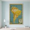 Spanish Map Background South America Map-Political Distribution,Wall Decor,Geographical,Tourism/education Tools