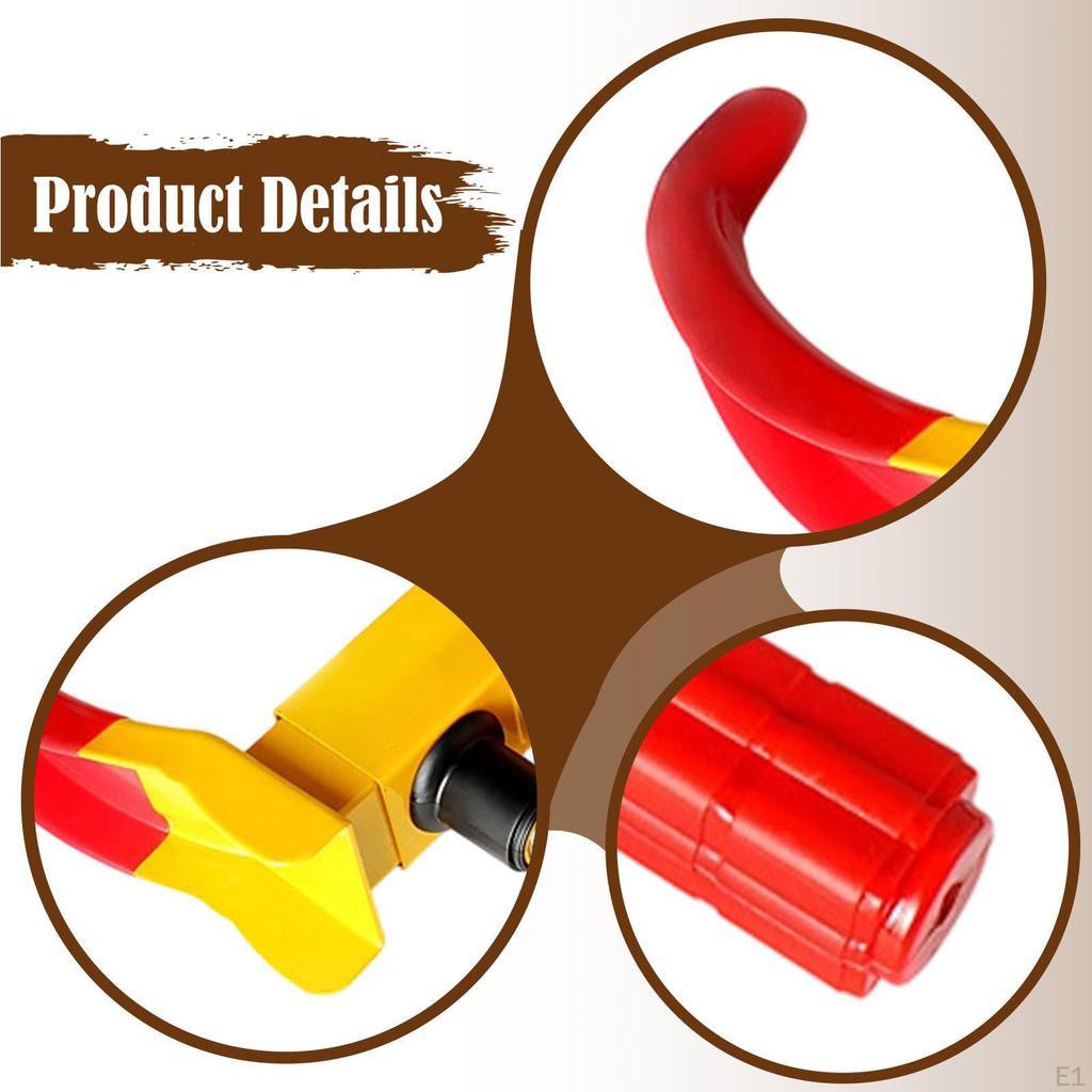 Tire Lock Anti Theft Easy Installation High Visible Trailer Wheel Heavy Duty for Motorcycle